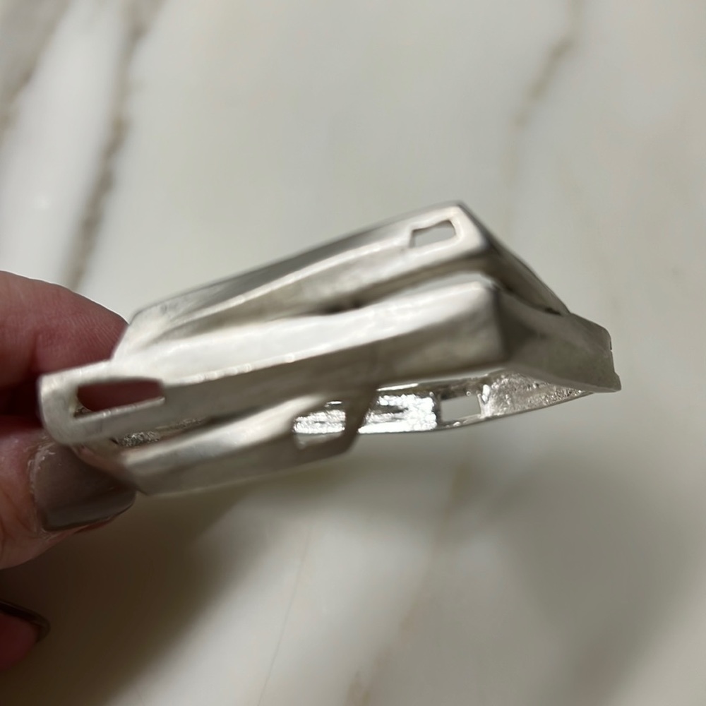 Brushed modern silver bracelet from Denmark